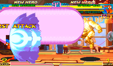 Frozen v3 Gold War Machine firing the full Onslaught beam to the left