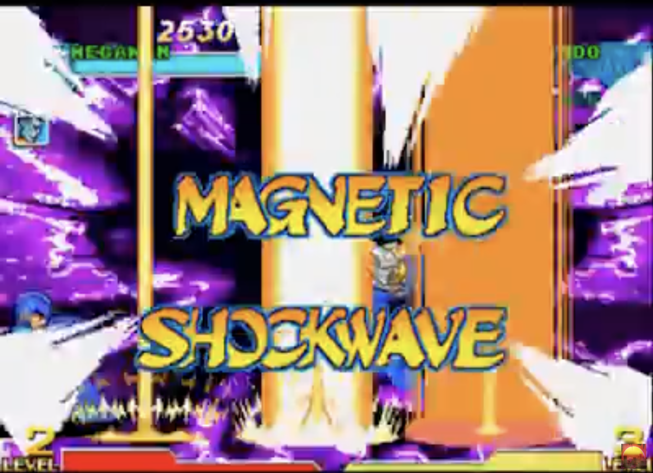 PlayStation Marvel vs Capcom presentation reading Magnetic Shockwave