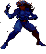 Shadow Rogue idle in Shadow Lady navy and mahogany