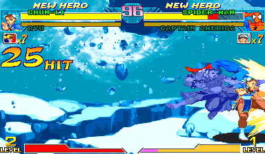 Chun-Li performing Senretsukyaku in the original recorded fixture